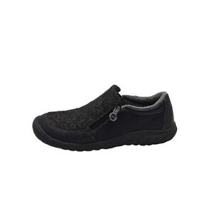 JBU by Jambu Shoes Womens Size 9 Gray Crimson Slip-On Faux Fur Memory Foam Vegan